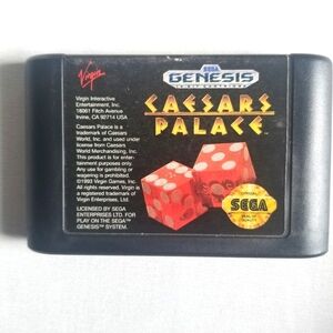 1993 Caesars Palace Sega Genesis Video Game